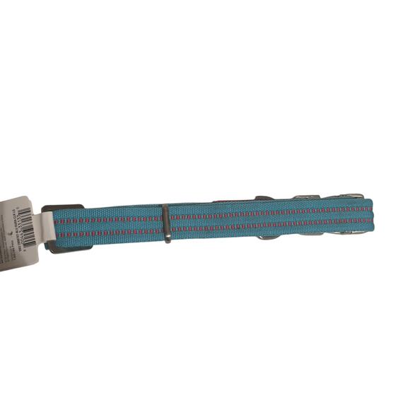 Reddy Dog Collar Cerulean Blue Red Webbed Stitch Style Dog Size L / XL NEW - Picture 2 of 2